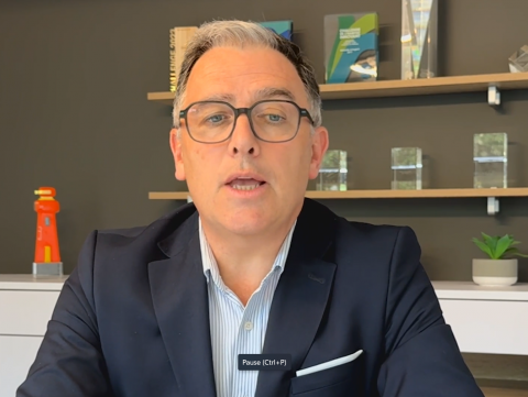 Prise de parole Alban Boyé (Trécobat) lors de l'AG Investir en Finistère 2025